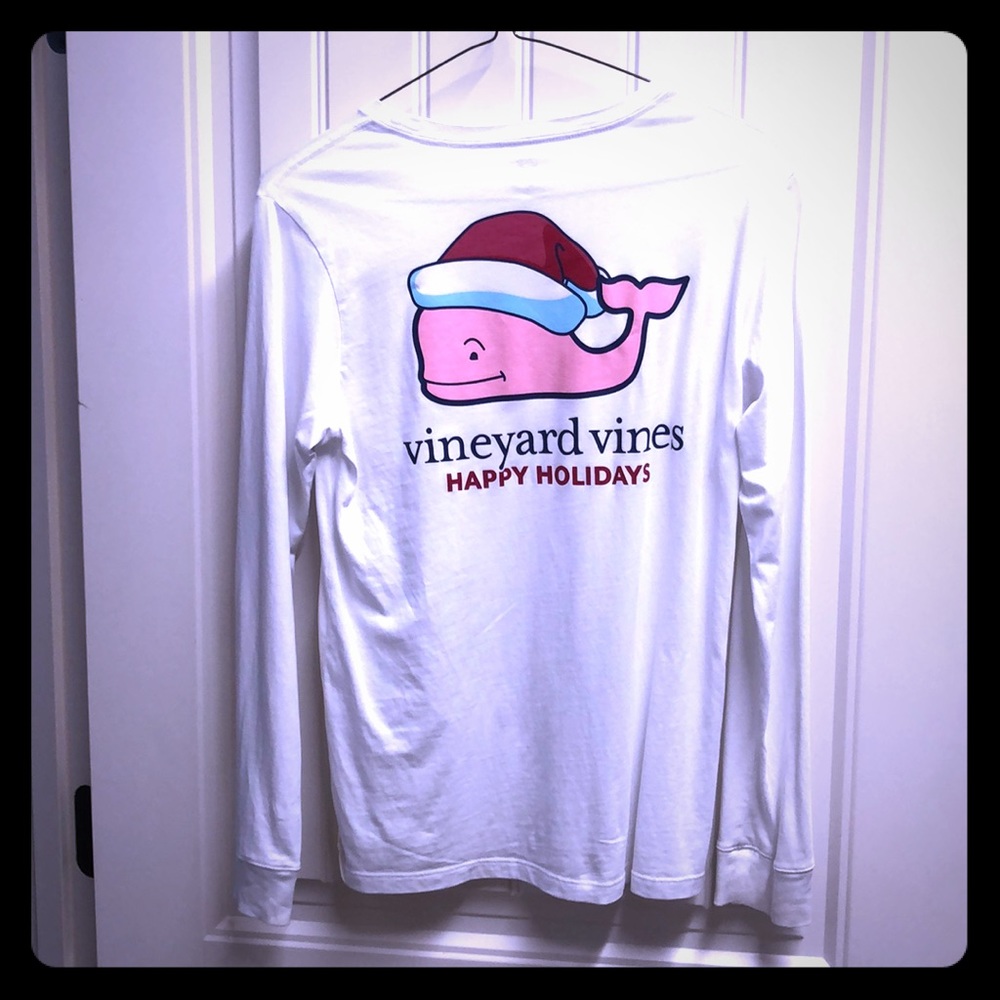 Kids vineyard vines Christmas long sleeve T-shirt